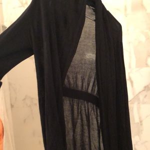 Black thin long-sleeve Cardigan from Express